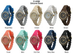 Load image into Gallery viewer, 6 Geneva Silicone Band Watches

