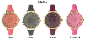 6 Geneva Strap Band Watches