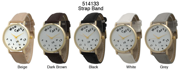 6 Geneva Strap Band Watches