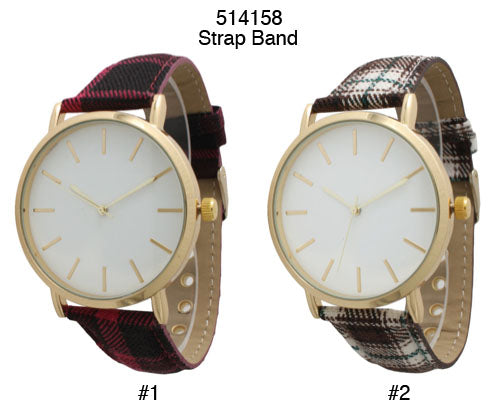 6 Geneva Strap Band Watches