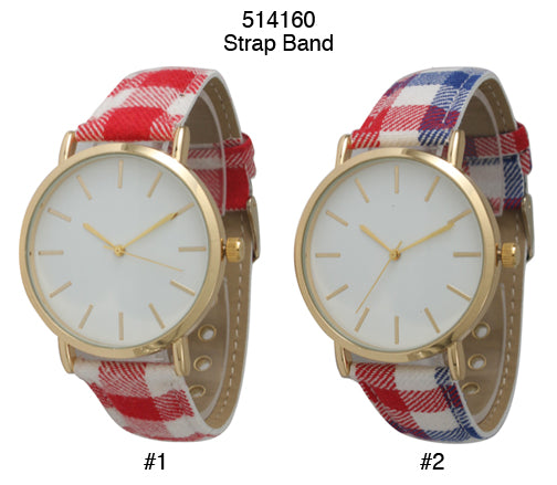 6 Geneva Strap Band Watches