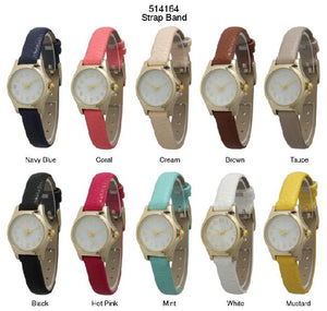 6 Geneva Strap Band Watches