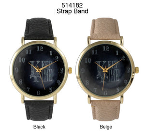 6 Geneva Strap Band Watches