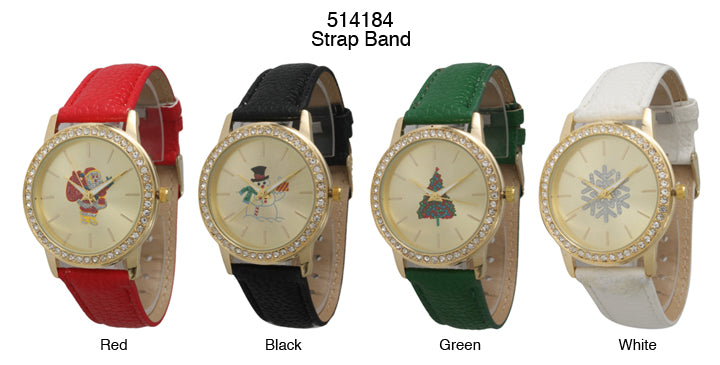 6 Geneva Strap Band Watches