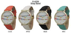 6 Geneva Strap Band Watches