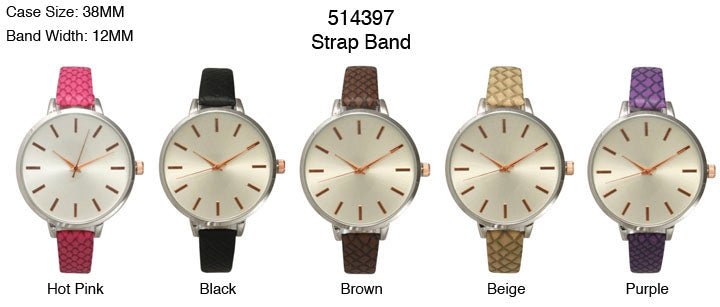 6 Geneva Strap Band Watches