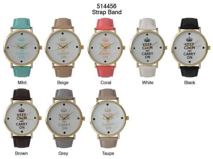 6 Geneva Strap Band Watches