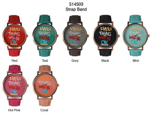 6 Geneva Strap Band Watches