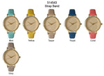 Load image into Gallery viewer, 6 Geneva Strap Band Watches
