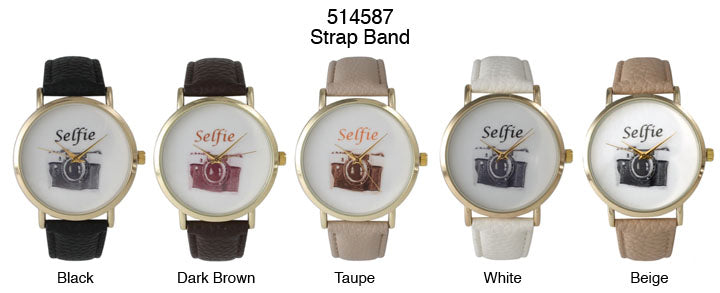 6 Geneva Strap Band Watches