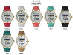 Load image into Gallery viewer, 6 Geneva Strap Band Watches
