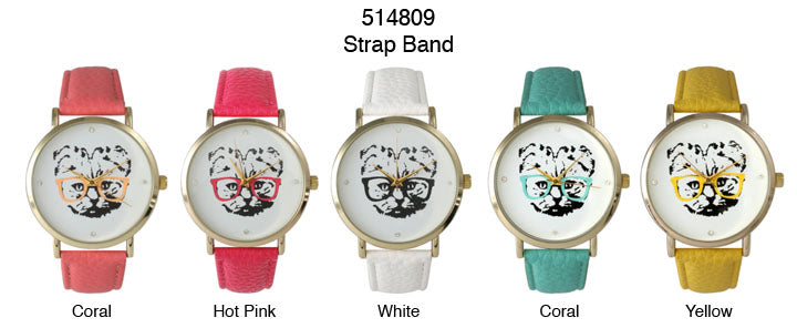 6 Geneva Strap Band Watches