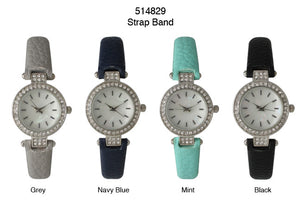 6 Geneva Strap Band Watches