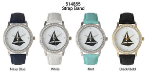 6 Geneva Strap Band Watches