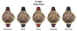 6 Geneva Strap Band Watches