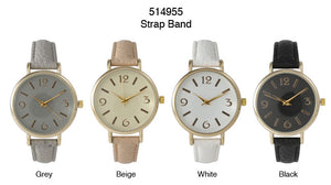 6 Geneva Strap Band Watches