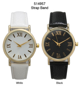 6 Geneva Strap Band Watches