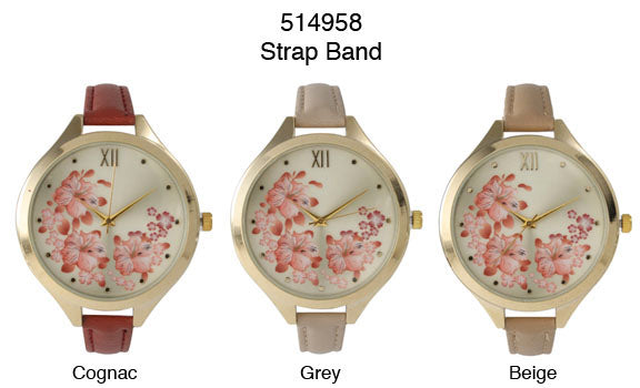 6 Geneva Strap Band Watches