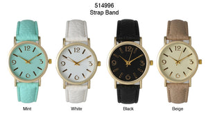 6 Geneva Strap Band Watches
