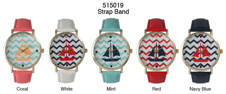 6 Geneva Strap Band Watches