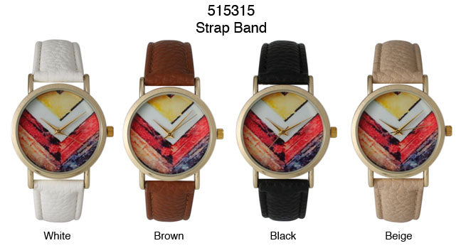 6 Geneva Strap Band Watches