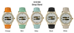 6 Geneva Strap Band Watches