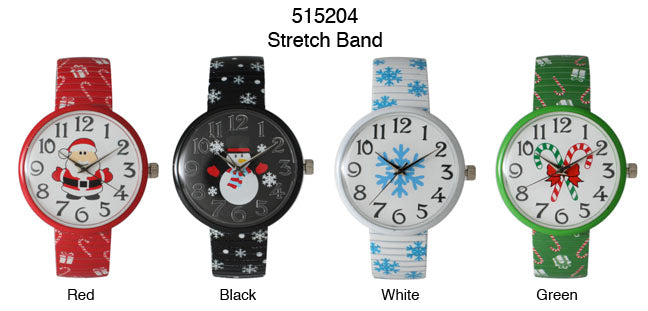 6 Geneva Stretch Band Watches