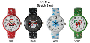 6 Geneva Stretch Band Watches