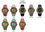 Load image into Gallery viewer, 6 Geneva Strap Band Watches
