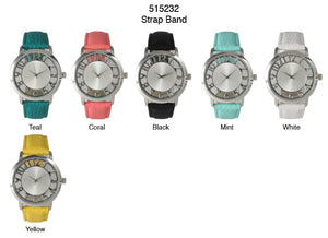 6 Geneva Strap Band Watches