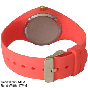 6 Geneva Silicone Band Watches