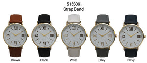 6 Geneva Strap Band Watches