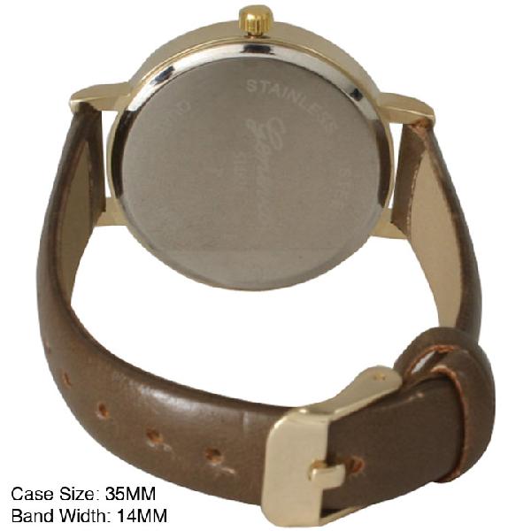6 Geneva Strap Band Watches
