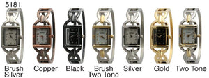 6 Geneva metal cuff bangles
