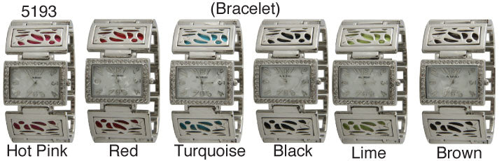 6 Narmi Bracelet Style Enamel Watches