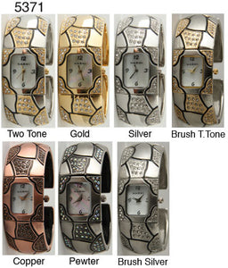 6 Metal Cuff Bangles