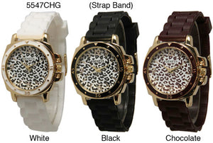 6 Geneva Silicone Band Watches