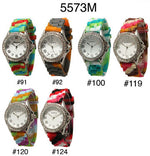 Load image into Gallery viewer, 6 Narmi Silicone Strap Band Watches w/Rhinestones
