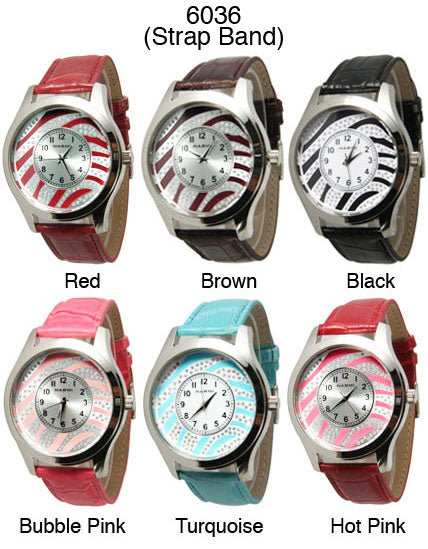 6 Narmi Leather Strap  watches