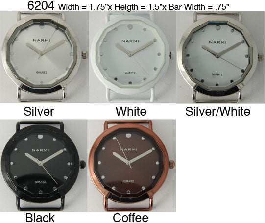 6  Narmi Solid Bar Watch Faces