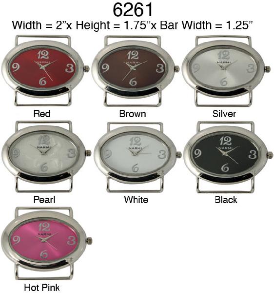 6 Narmi solid bar watch faces