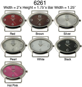 6 Narmi solid bar watch faces