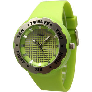 6 Geneva Silicone Strap Band Watches W/Rhinestones