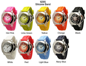 6 Silicone Strap Band Watches