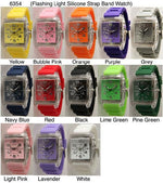 Load image into Gallery viewer, 6 Narmi Strap Band Watches /w Flashing Lights
