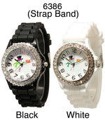 Load image into Gallery viewer, 6 Geneva Christmas Themed Silicone Strap Watches
