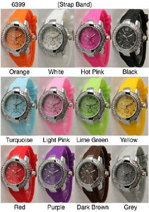 6 Narmi Silicone Style Strap Watches