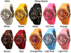 6 Narmi Silicone Style Closed Band Watches