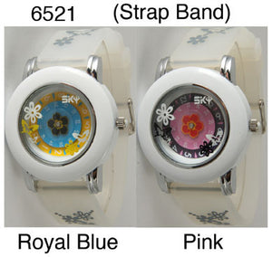 6 Geneva Silicone strap band watches