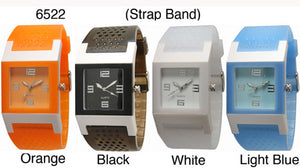 6 Geneva Silicone strap band watches